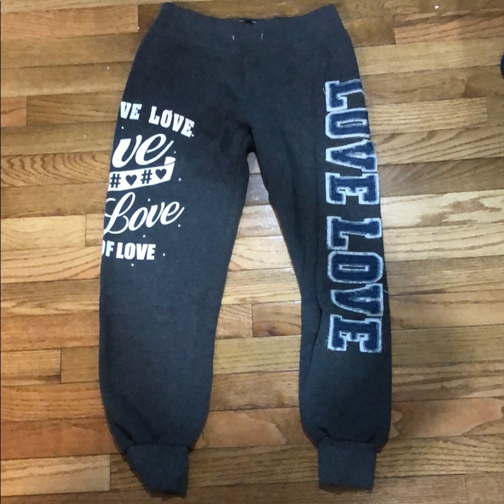 Grey sweatpants